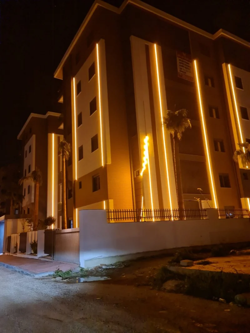 Dış Cephe İnşaat Villa Aydınlatma 